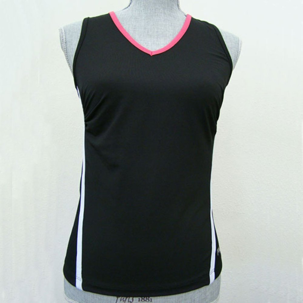 Fila Activewear Yoga Cycling Exercise Running Black Hot Pink & White Black Mesh